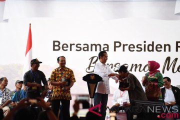 Petani Lampung diskusi dengan Presiden
