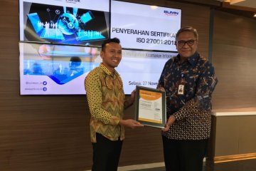 Surveyor Indonesia raih sertifikat ISO 27001