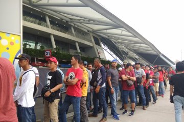 Supporter Indonesia padati stadion nasional Singapura