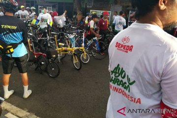 Dipadukan bersama jalan sehat, Sepeda Nusantara 2018 Bantaeng disambut antusias