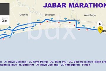 Jabar international marathon digelar di Pangandaran