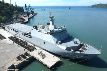 Kepulangan Satgas Pengamanan Perbatasan