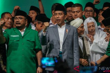 Jokowi serukan hijrah di depan 100.000 Ansor-Banser
