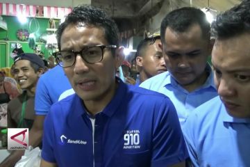 Sandiaga Uno  janji sejahterakan pedagang & petani