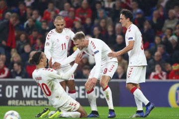 Denmark pastikan promosi setelah kalahkan Wales