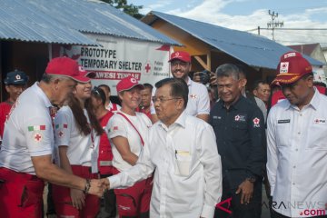 Palang Merah Internasional Bangun Hunian Sementara