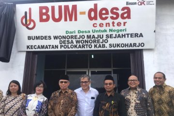 OJK resmikan Badan Usaha Milik Desa (BUMDes) Center Maju Sejahtera Desa Wonorejo