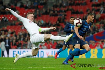 Inggris Menang di Laga Terakhir Rooney
