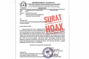 Kemenag soal haji khusus lunasi BPIH itu hoaks