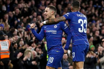 Hazard masuk, Chelsea lewati Bournemouth ke semifinal