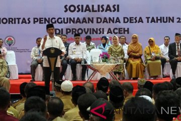 Presiden ingatkan warga Aceh agar gunakan dana desa sesuai kebutuhan