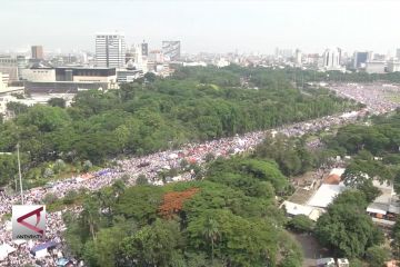 Peserta reuni 212 diklaim lebih banyak dibandingkan saat 2016