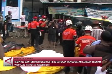 Pemprov perintahkan rumah sakit Banten gratiskan korban tsunami