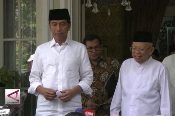 Jokowi tegaskan Ma’aruf Amin tak hambat elektabilitasnya