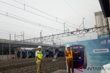 Anies meresmikan nama Ratangga untuk kereta MRT