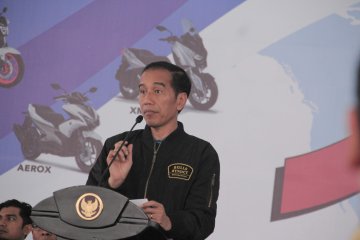 Presiden saksikan pelepasan ekspor sepeda motor Yamaha