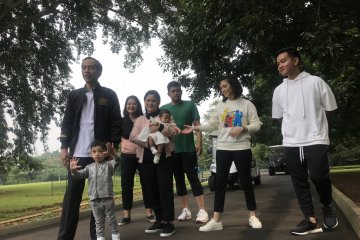 Presiden ajak keluarganya bersantai di Istana Bogor