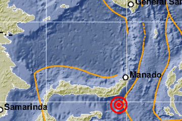 Gempa Kotamobagu-Sulut akibat aktivitas subduksi Sangihe