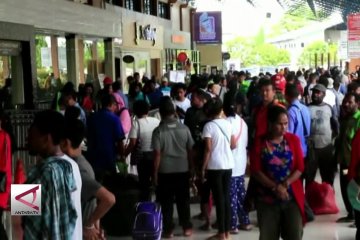 Posko Terpadu Bandara Sentani  pantau arus penumpang