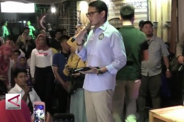 Sandiaga janjikan posisi menteri bagi kaum milenial