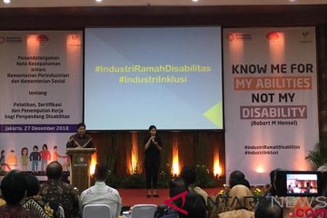 Menperin dorong industri memberdayakan penyandang disabilitas