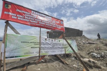 Larangan pemanfaatan lokasi bekas bencana