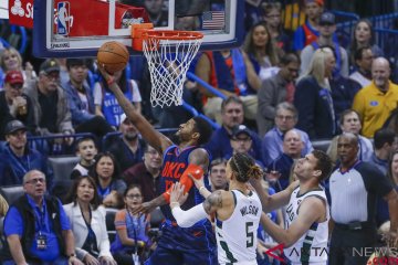 Perkasa di muka Antetokounmpo, Paul George pimpin Thunder jinakkan Bucks