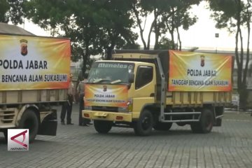 Polda Jabar kirim 8 truk bantuan untuk korban bencana