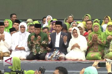 Presiden Jokowi ajak muslimat NU jaga persatuan