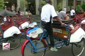 Becak Listrik UGM, upaya memuliakan tukang becak