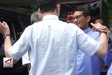 Persiapan debat, Sandi Uno simulasi jadi Jokowi