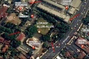 Pembangunan alun-alun Depok capai 98 persen