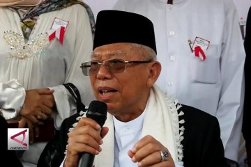 Alasan Ma’ruf Amin soal suara paslon 01 lebih dari 70%