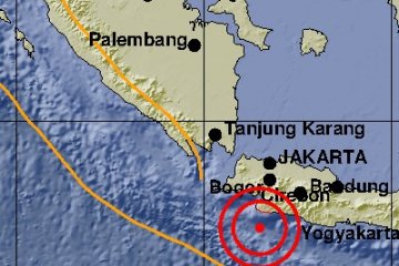 Sukabumi diguncang gempa 5,4 Skala Richter