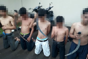 Polisi amankan lima remaja tawuran di Kembangan