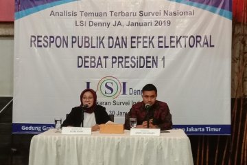 Survei: elektabilitas Jokowi-Ma'ruf masih ungguli Prabowo-Sandi