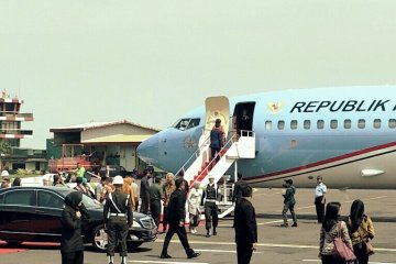 Presiden dan Ibu Negara tinggalkan Semarang