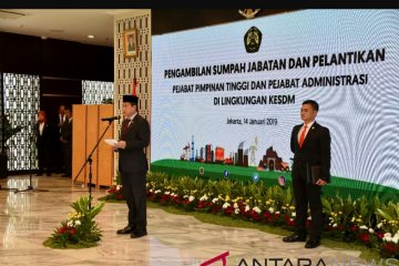 Jonan lantik 37 pejabat baru Kementerian ESDM