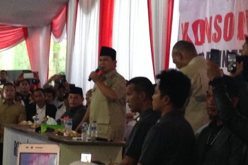 Prabowo Subianto ajak relawan Roemah Djoeang solid amankan TPS