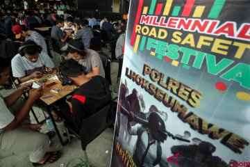 Ratusan "gamer PUBG" berbagai daerah adu hebat di Sampit