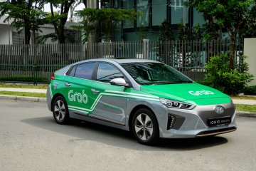 Grab Singapura mulai gunakan mobil listrik Hyundai Kona