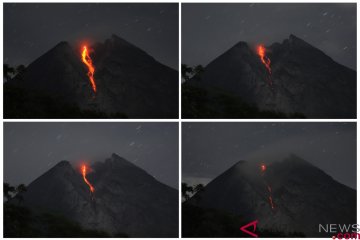 Gunung Merapi  keluarkan 15 kali guguran lava