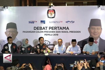 Jokowi-Ma’ruf sukses pada debat pertama