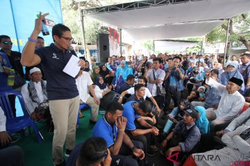 Sandiaga Uno bilang masyarakat ingin dengar langsung visi-misi