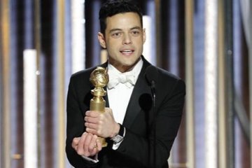 Aktor Rami Malek sebut Queen dalam pidato kemenangan di Golden Globes