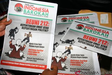 Bawaslu Palembang temukan 76 koli tabloid Indonesia Barokah