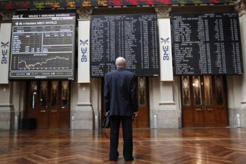 Bursa saham Spanyol menguat tajam, Indeks IBEX-35 naik 109,60 poin