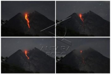 Aliran Lava Pijar Gunung Merapi