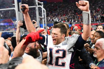 Antar Patriots menangi Super Bowl lagi, jari Tom Brady kini dihiasi enam cincin juara