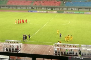 Kebobolan dua gol, Timnas U-22 ditahan imbang Bhayangkara 2-2